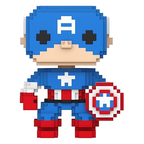 Funko Pop! Marvel: 8-Bit - Captain America - Marvel Comics - Collectible Vinyl Figure - Gift Idea - Official Products - Toys for Kids and Adults…