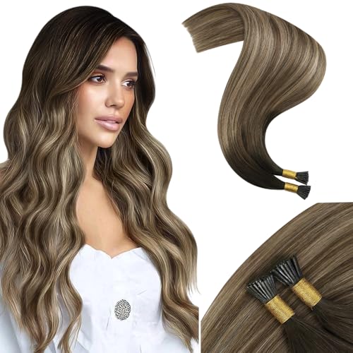 Moresoo I-Tip Extensions Human Hair, Pre Bonded Stick Tipped Real 20 Inch, 40G 50 Strands, Flat Iron Friendly Chemical-Free Tint for Fine Head Beauty and Personal Care Moresoo Default Title