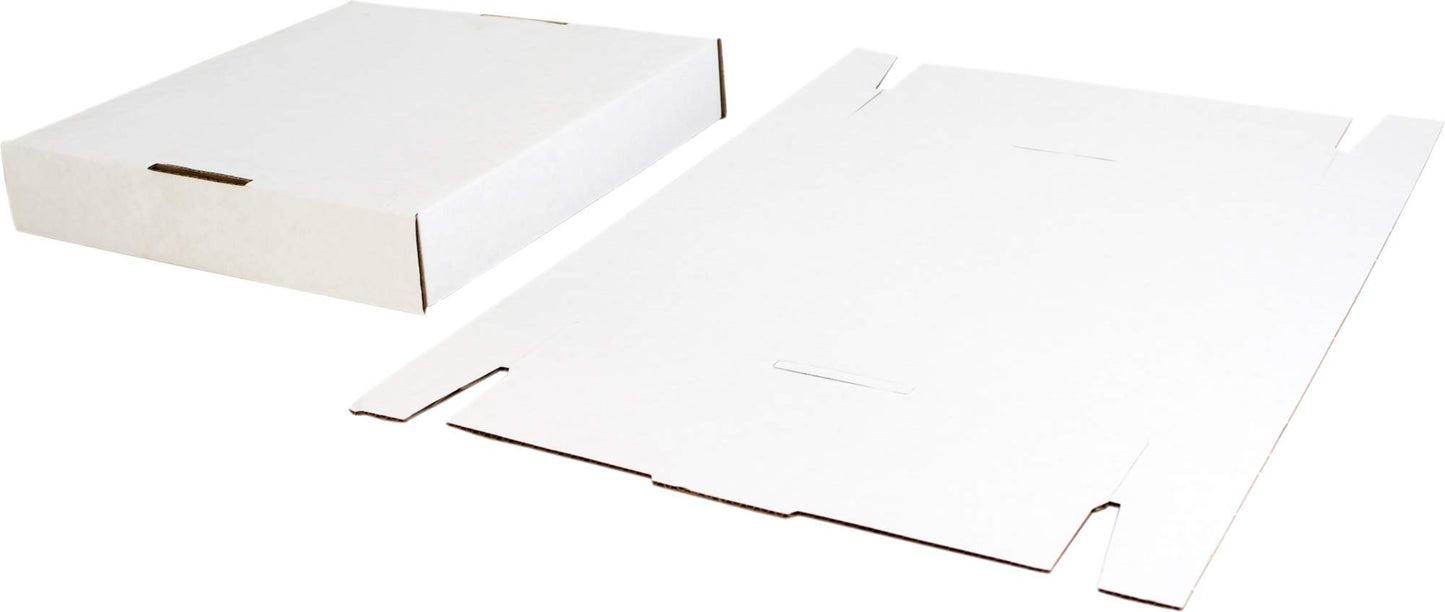 Durable Set of 10 12 inch Vinyl Record Storage Boxes - Heavy-Duty Cardboard Construction with Removable Lid - Holds Up to 90 Records Each - Built…
