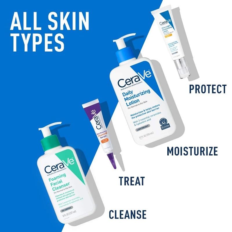 CeraVe Foaming Facial Cleanser | 3 Fl. Oz Travel Size | Daily Face Wash for Oily Skin | Fragrance Free