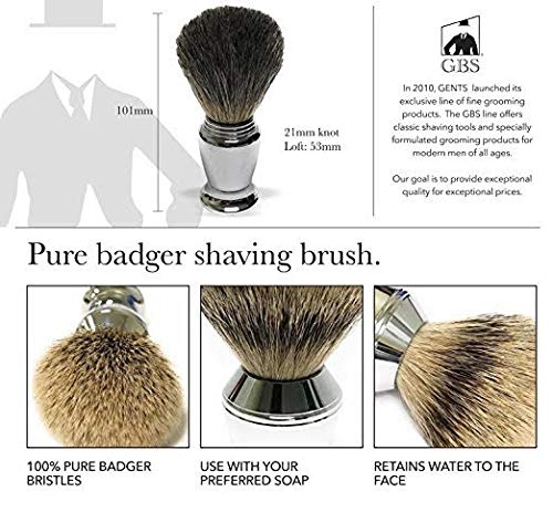 G.B.S Men's Wet Shaving Holiday Kit, Classy Butterfly Non-slip Knurled DE Safety Razor with Case, Omega Cream, Blades, Shaving Brush and Razor Stand Beauty and Personal Care G.B.S