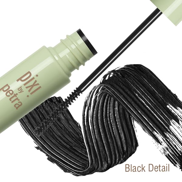 Pixi Beauty Lower Lash Mascara, Water-Resistant Formula, Slim Brush with Short Bristles, Vitamin E & Panthenol for Lashes, 3.2ml 0.11fl oz