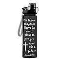 Religious Water Bottle - for I Know The Plans Jeremiah 29:11 Water Bottle, 25 Ounce