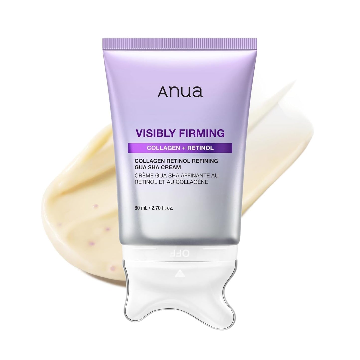 ANUA Collagen Retinol Refining Gua Sha Cream, Neck Cream For Lifting & Firming, Jawline to Décolleté, Daily Moisturizer, Fine Line Care, Neck Beauty and Personal Care ANUA