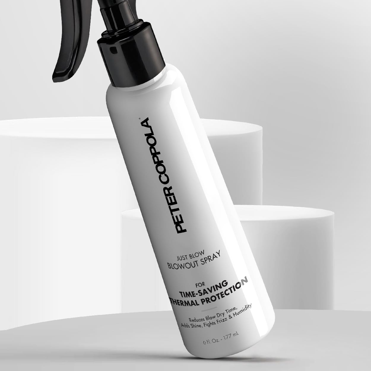 PETER COPPOLA Just Blow - Heat Protectant Spray for Blow-Drying, Anti-Frizz, Smoothing and Straightening All Hair Types - Conditions and Adds Shine
