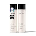 Arey Shower Duo | Daily Wash Shampoo and Smooth Conditioner Set | Delay + Reduce the Signs of Aging Grey Hair | Retain Moisture, Promote Smoothness |