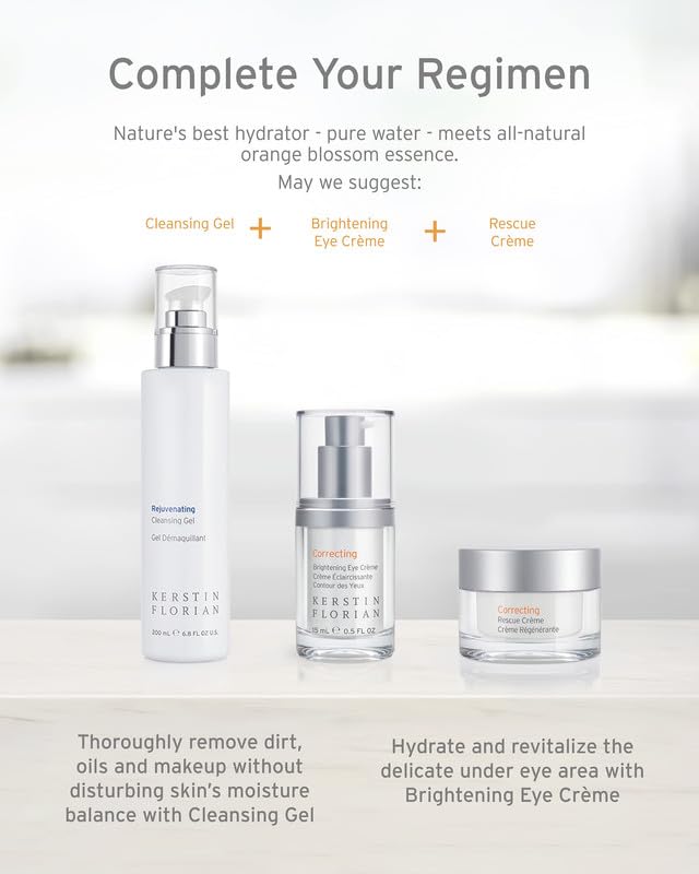 Kerstin Florian Rescue Creme | Hydrating Face Moisturizer for Dry Skin | Day & Night Cream to Boost Collagen & Elastin, Reduce Wrinkles | 1.7 fl oz