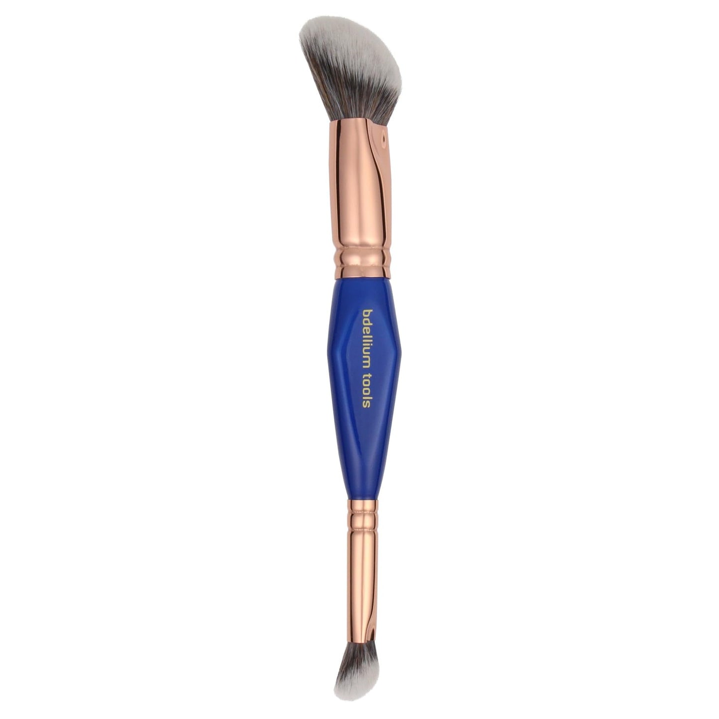 Bdellium Tools Professional Makeup Brush - Golden Triangle 969 Double-ended BDHD Phase II/Phase III - With All-Vegan Synthetic Fibers, For Versatile