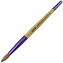 Pana USA Acrylic Nail Brush100% Pure Kolinsky Hair New LIMITED EDITION BEIGE PURPLE Wood Handle with Purple Ferrule Round Shaped Style (Size # 12) Beauty & Personal Care PANA