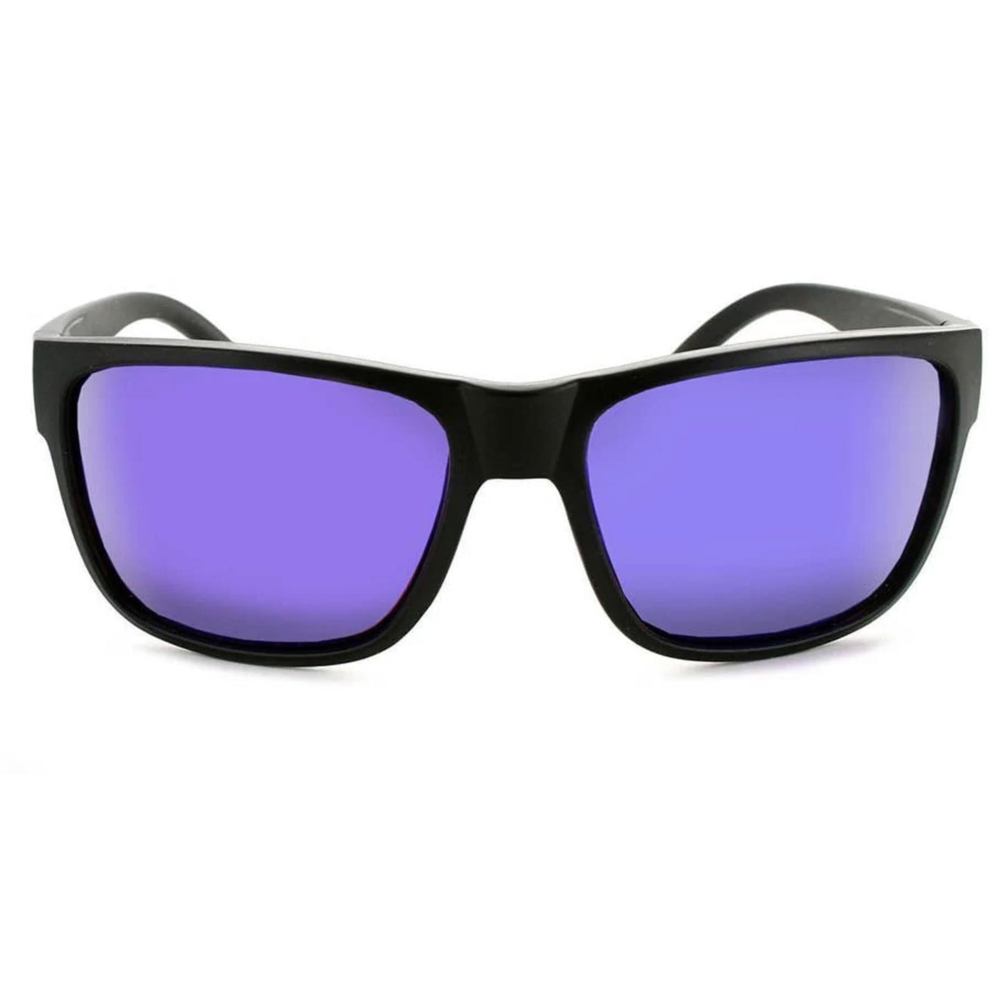 Optic Nerve POLARIZED SPORT KINGFISH Polarized Active Sunglasses for Men, Women & Kids, Matte Black Frame, Brown/Blue Mirror Lens