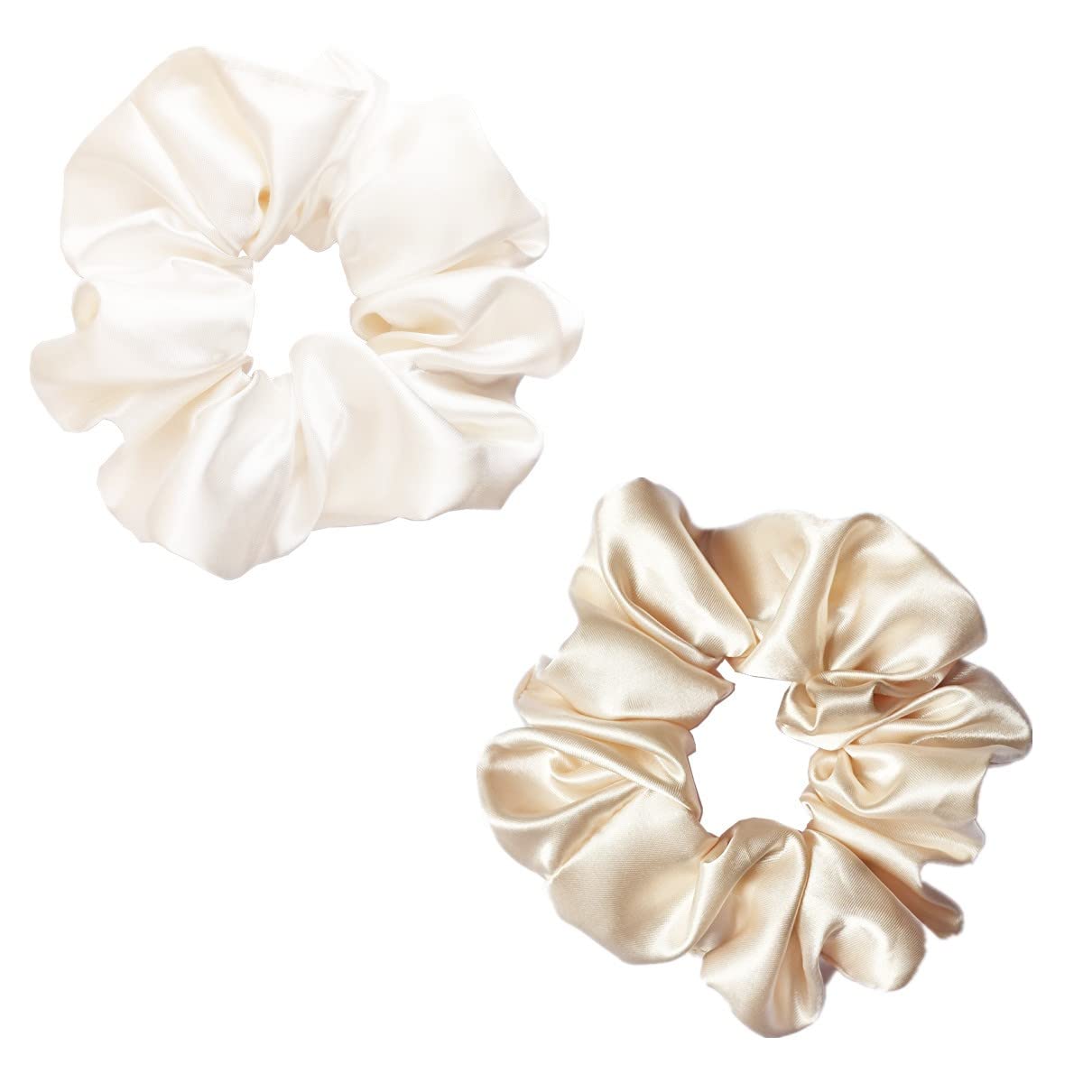 12 Pcs Satin Silk Scrunchies Soft Hair Ties Fashion Hair Bands Hair Bow Ropes Elastic Bracelets Ponytail Holders Hair Accessories for Women Girls (4.5 Beauty and Personal Care Sufermoe