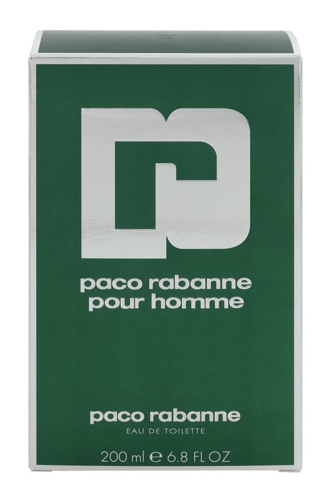 Paco Rabanne Pour Homme Eau de Toilette Splash Spray, 6.7 Ounce
