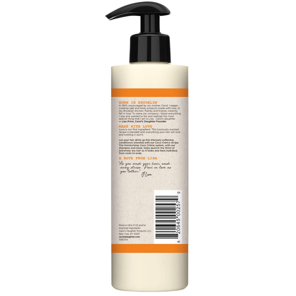 Carol’s Daughter Coco Creme Curl Quenching Conditioner for Very Dry Hair, with Coconut Oil, Paraben Free Conditioner for Curly Hair, 12 oz