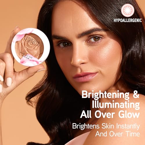 Physicians Formula Rosé All Day Highlighter Blush Face Powder, Shimmer Petal Glow, Pink Soft Petal, Dermatologist Tested, Clinicially Tested