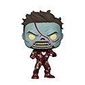 Funko POP Marvel: What If? - Zombie Iron Man, Amazon Exclusive Glow in The Dark, Multicolor, (58178)