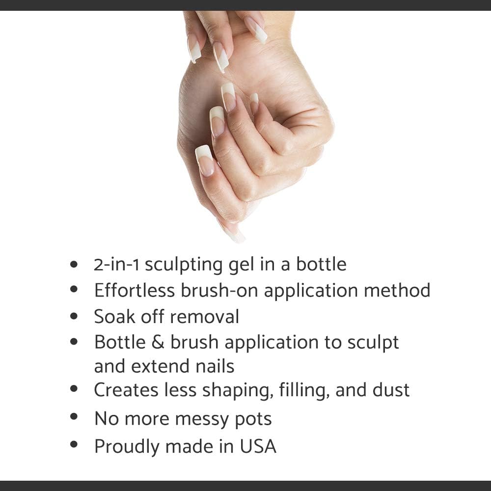 IBD Building Gel, Hard Gel Nail Extension, Soft White - for Nails Extensions, Sculpting, & Overlays, Self-Leveling UV/LED for Strong Nails, 0.5 oz Beauty & Personal Care IBD