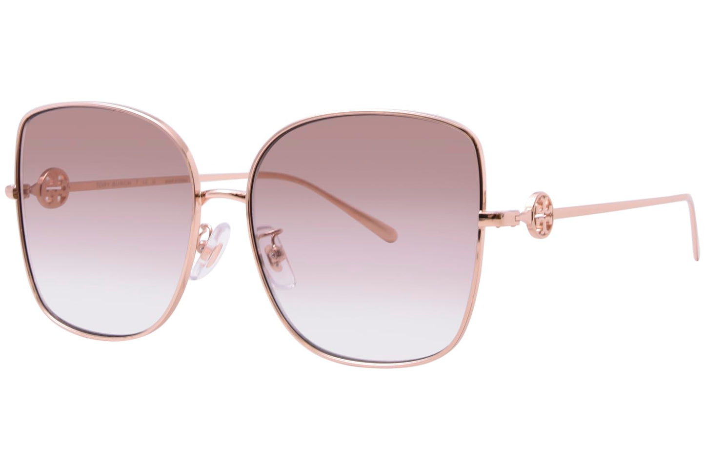 Tory Burch TY6106D 335313 Sunglasses Women's Rose Gold/Light Brown Gradient 60mm