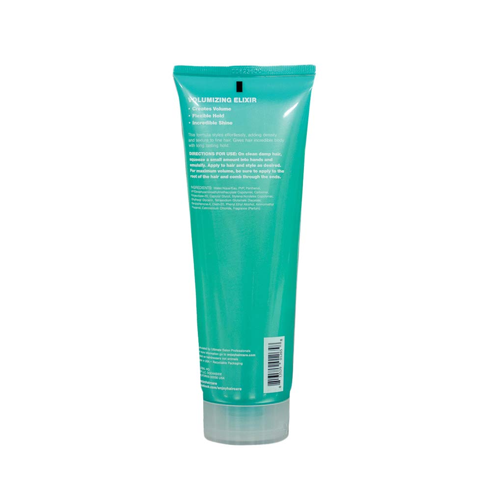 Enjoy Volumizing Elixir, Lightweight Root Lifting Styler for Fine Hair, Adds Body, Density & Long?Lasting Hold, Water?Based Texturizer, Humidity