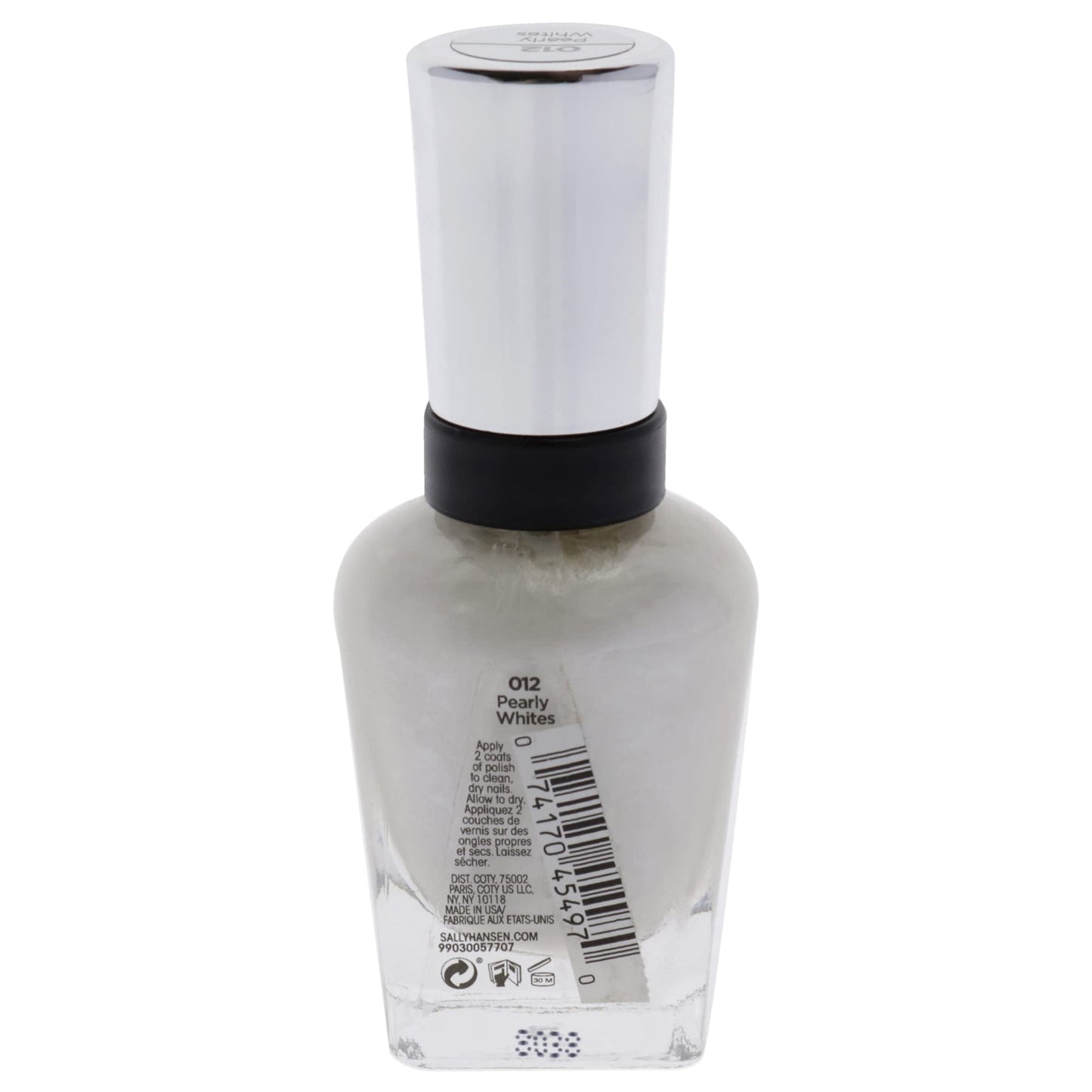 Sally Hansen Complete Salon Manicure Nail Polish | Multi-Benefit Nail Color |Strengthening Keratin Formula | 012 Pearly Whites Beauty & Personal Care Sally Hansen