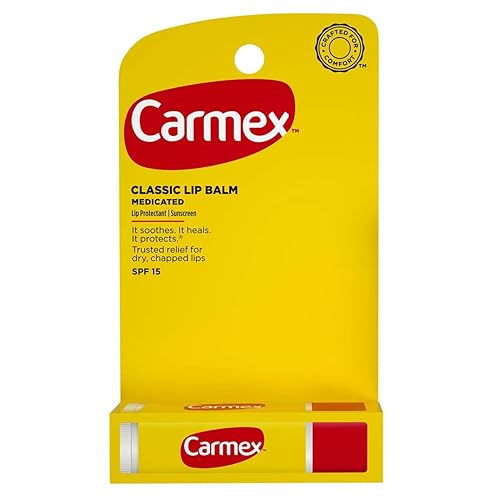 Carmex Click-Stick Moisturizing Lip Balm SPF 15 Original 0.15 oz (Pack of 10)