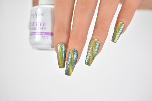 Cre8tion Cat Eye Chameleon LED/UV Soak Off Gel Polish 0.5 oz (CE10) Beauty & Personal Care Cre8tion
