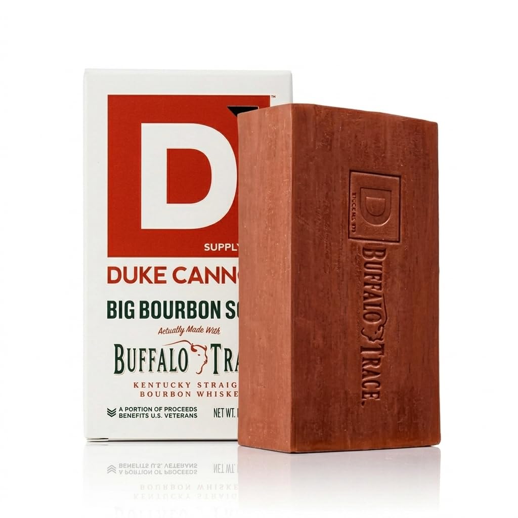 Duke Cannon Supply Co. Extra Large Bar Soap - Men's Natural Bar Soap With A Masculine Scent - Big American Bourbon Scented - All Skin Types