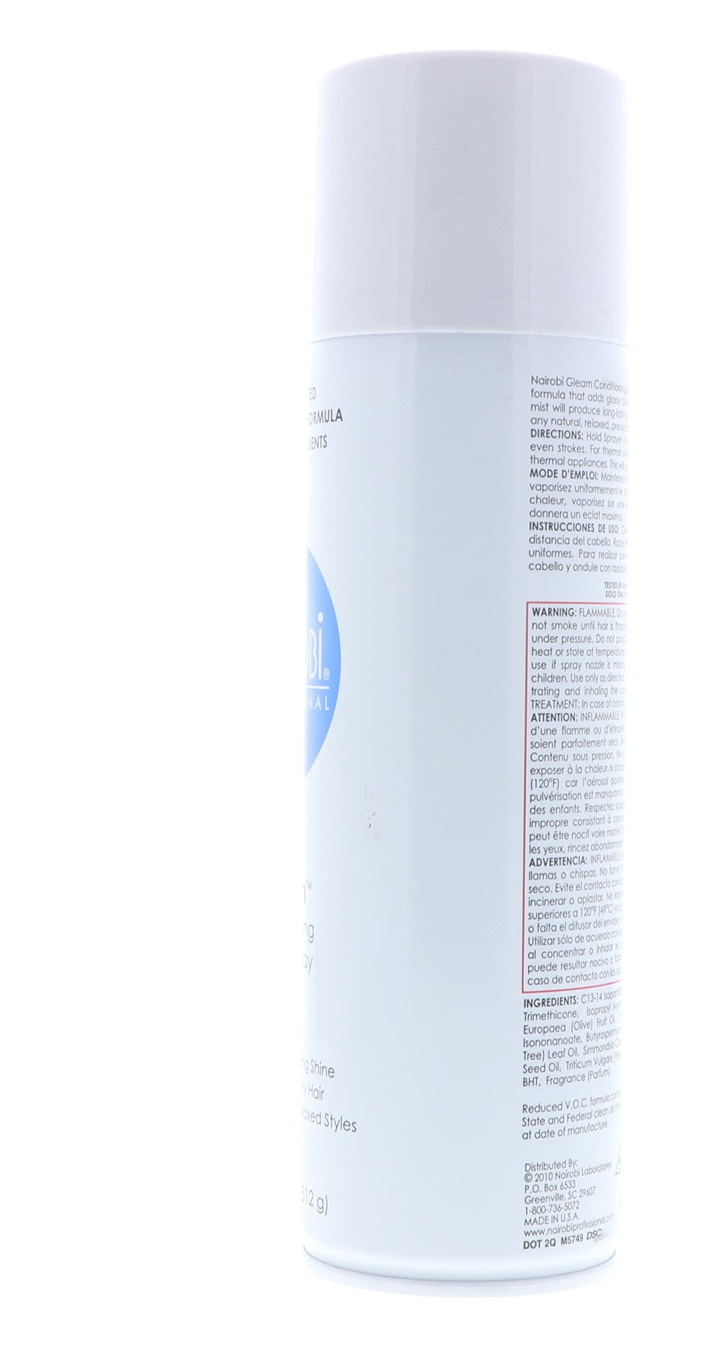 Gleam Conditioning Sheen Spray by Nairobi for Unisex - 11 Ounce Hair Spray