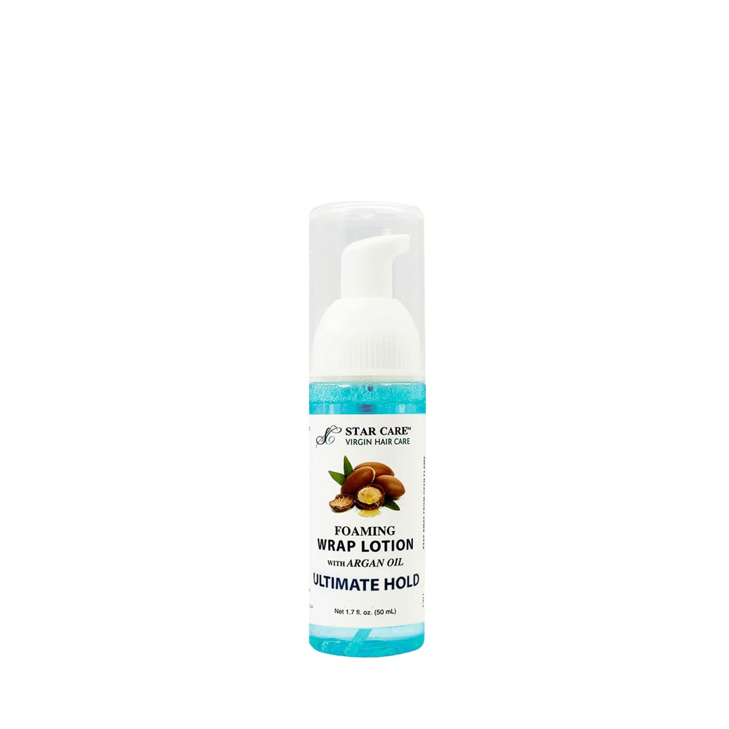 STAR CARE Foaming Wrap Lotion with Argan Oil Moisturizing Styling Foam for Long-Lasting Control, Volume & Shine for Natural Hair Lightweight