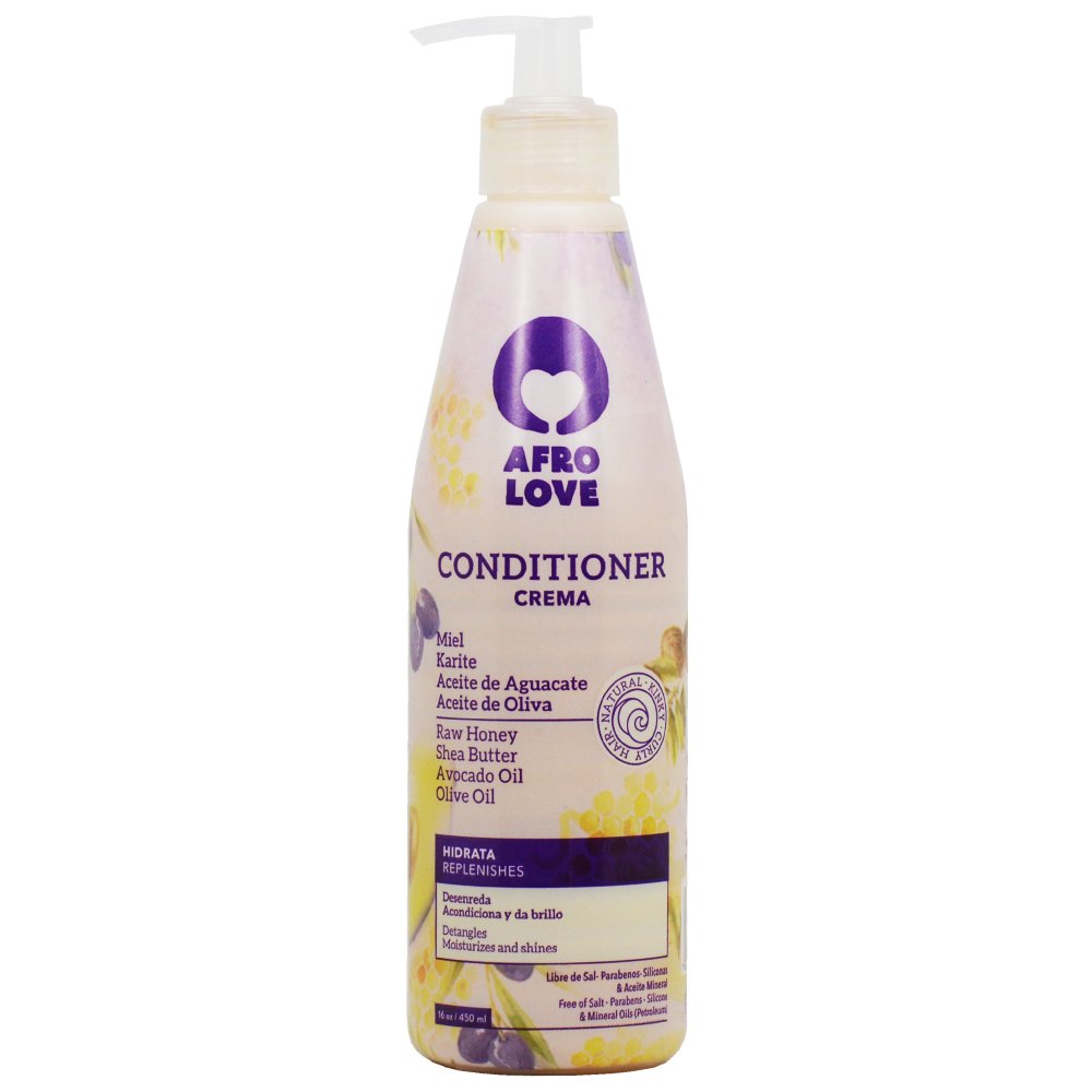 Afro Love Hair Care Set - Shampoo (16oz), Conditioner (16oz), and Hair Soufflé (16oz) - Moisturizing & Nourishing for Curly, Kinky & Coily Hair