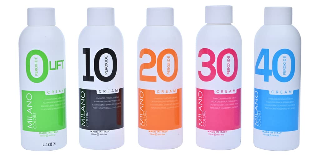 Milano Care Hydrogen Peroxide Developer - Professional Salon Bleaching Cream for Hair Coloring and Consistent Color, Volume 30 Creme, 5.03 fl oz/150
