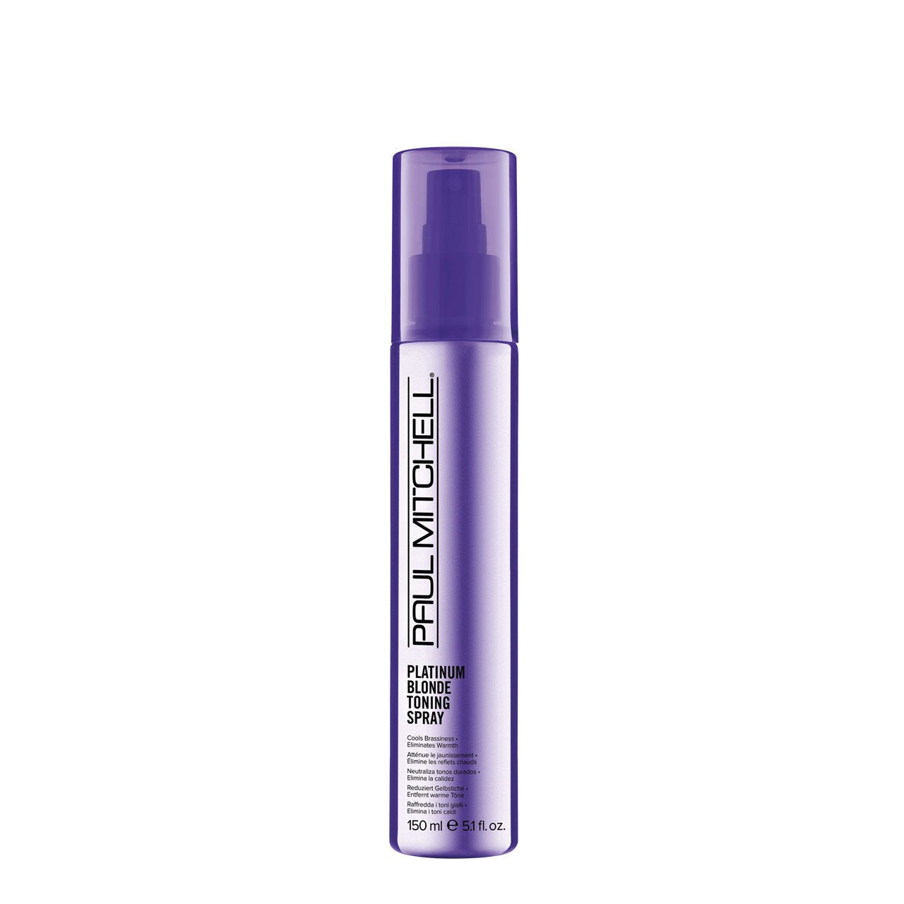 Paul Mitchell Platinum Blonde Trio Set - Shampoo, Conditioner and Toning Spray for Natural and Color-Treated Blonde, White and Silver Hair - Banishes