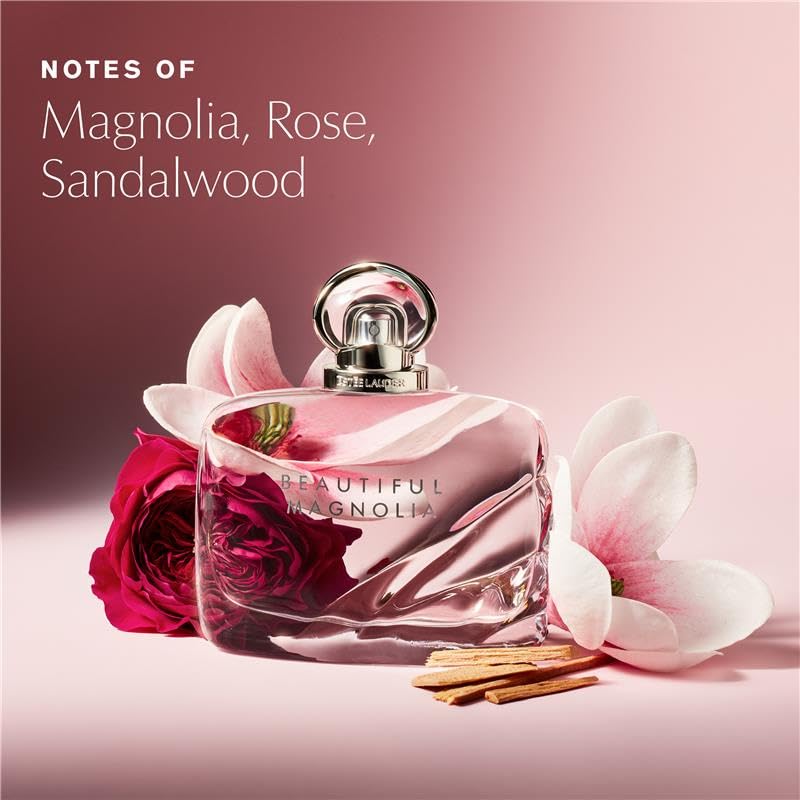 Estée Lauder Beautiful Magnolia Eau de Parfum Spray with Notes of Lush Magnolia, Solar Gardenia, Warm Woods & Luminous Musk | Perfumes for Women, 1.7