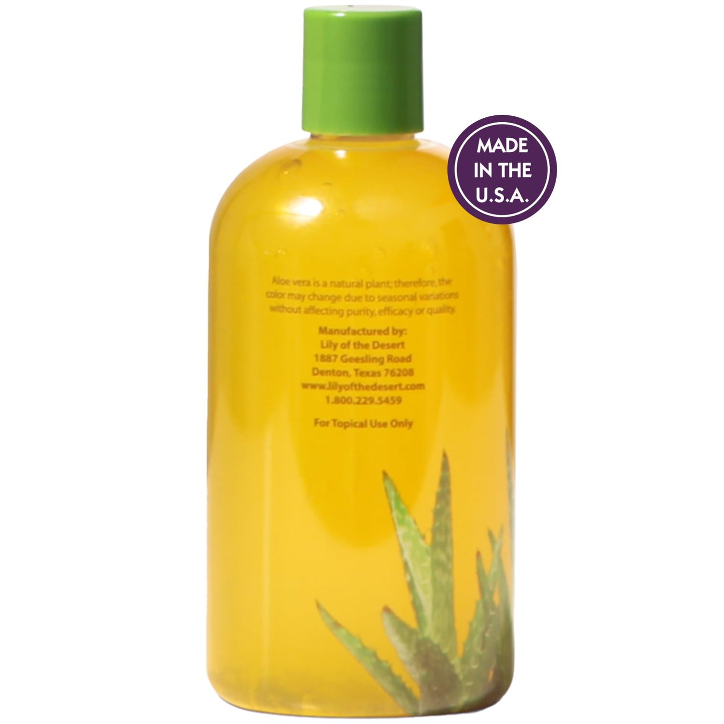 Lily Of The Desert Gelly Moisturizer - 99% Organic Aloe Vera Gel for Skin, After Sun Care with Aloe, Vitamin E Oil, and Vitamin C for Sunburn Relief