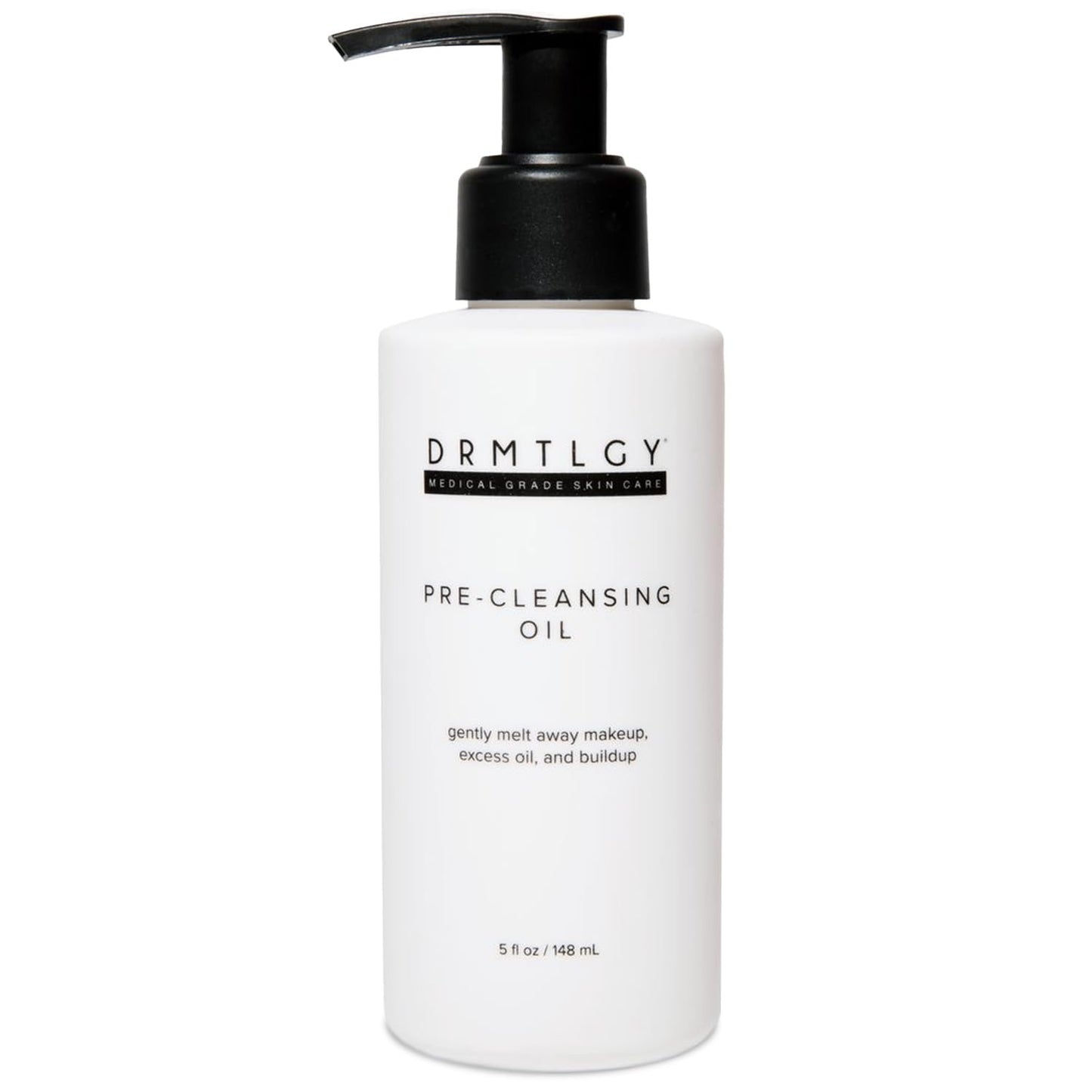 DRMTLGY Pre-Cleansing Oil - Makeup Remover Oil to be Paired with Facial Cleanser - Cleanser for Face - Melts Mascara, Makeup, & Preps for Cleansing, 5
