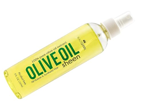 Black Queen® Olive Oil Moisturizing Spray for Locs, Braids, 4C Hair & Twists - Lightweight Hair Oil for Protective Styles - Shine, Frizz Control