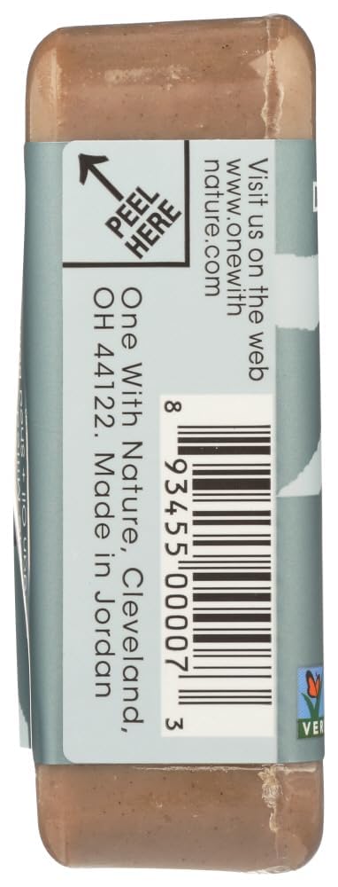 One with Nature Dead Sea Mineral Mud Soap with Argan Oil & Shea Butter 7 oz (Pack of 6)