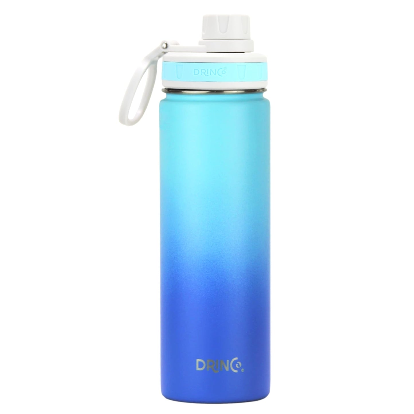 DRINCO Stainless Steel Water Bottle Spout Lid Vacuum Insulated Double Wall Water Bottle Wide Mouth (40oz 32oz 22oz 18oz 14oz) Leak Proof Keeps Cold…