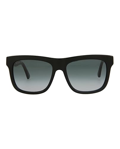 Gucci Square/Rectangle Sunglasses Black Black Grey Luxury Eyewear Made In Japan Acetate Frame Designer Fashion for Everyday Luxury