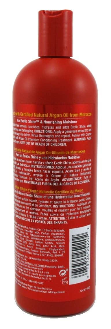 Creme Of Nature Argan Oil Shampoo Sulfate-Free 20oz (591ml) (2 Pack)