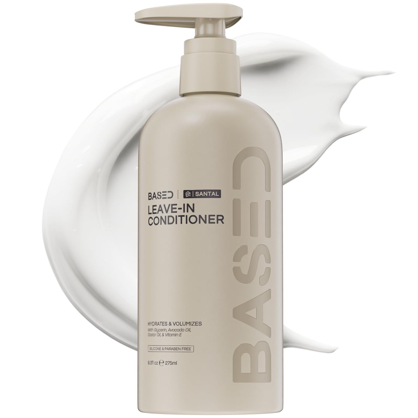 BASED Leave-In Conditioner, Instant Frizz Control, Hydrates & Nourishes Hair, Premium Leave-In Conditioner for Men, Healthier-Looking Frizz-Free Hair Beauty and Personal Care BASED BODYWORKS Default Title