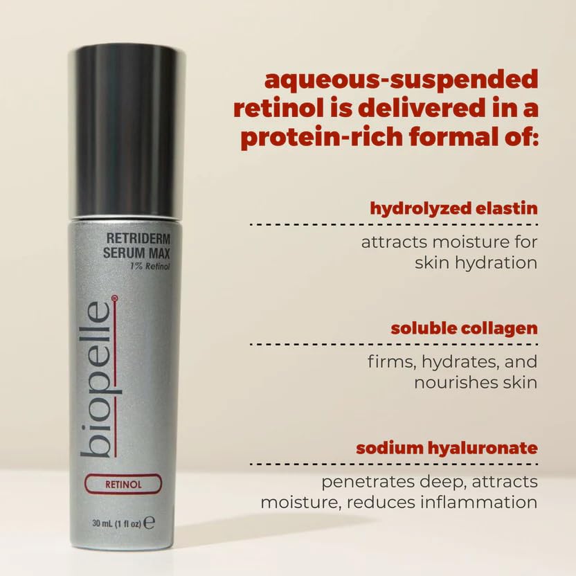 Biopelle Retriderm Retinol Serum, Max, 1 Oz