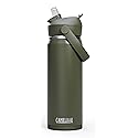 CamelBak Thrive Flip Straw Insulated Stainless Steel Water Bottle Moss, 20oz