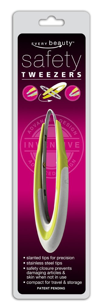 Every Beauty Tweezers for Eyebrows, Slanted Tips, Safety Beauty and Personal Care Every Beauty