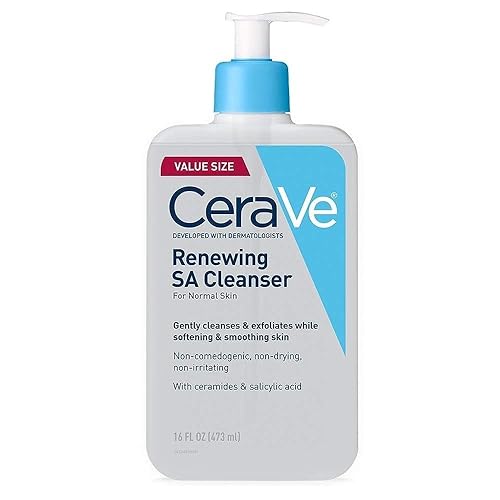 CeraVe Renewing SA Cleanser 8 oz Salicylic Acid Body Cleanser for Rough and Bumpy Skin