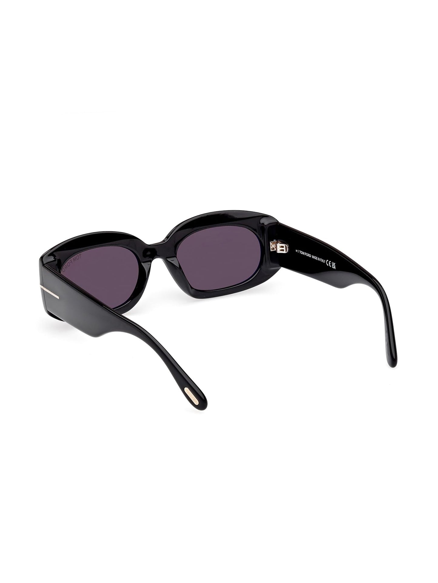 Tom Ford Cielle Smoke Oval Ladies Sunglasses FT1187 01A 52