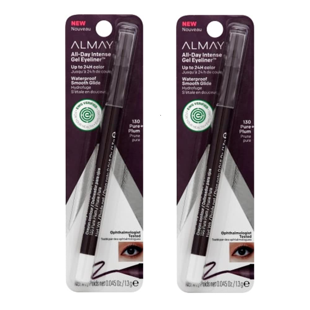 Pack of 2 Almay All-Day Intense Gel Eyeliner, Pure Plum 130