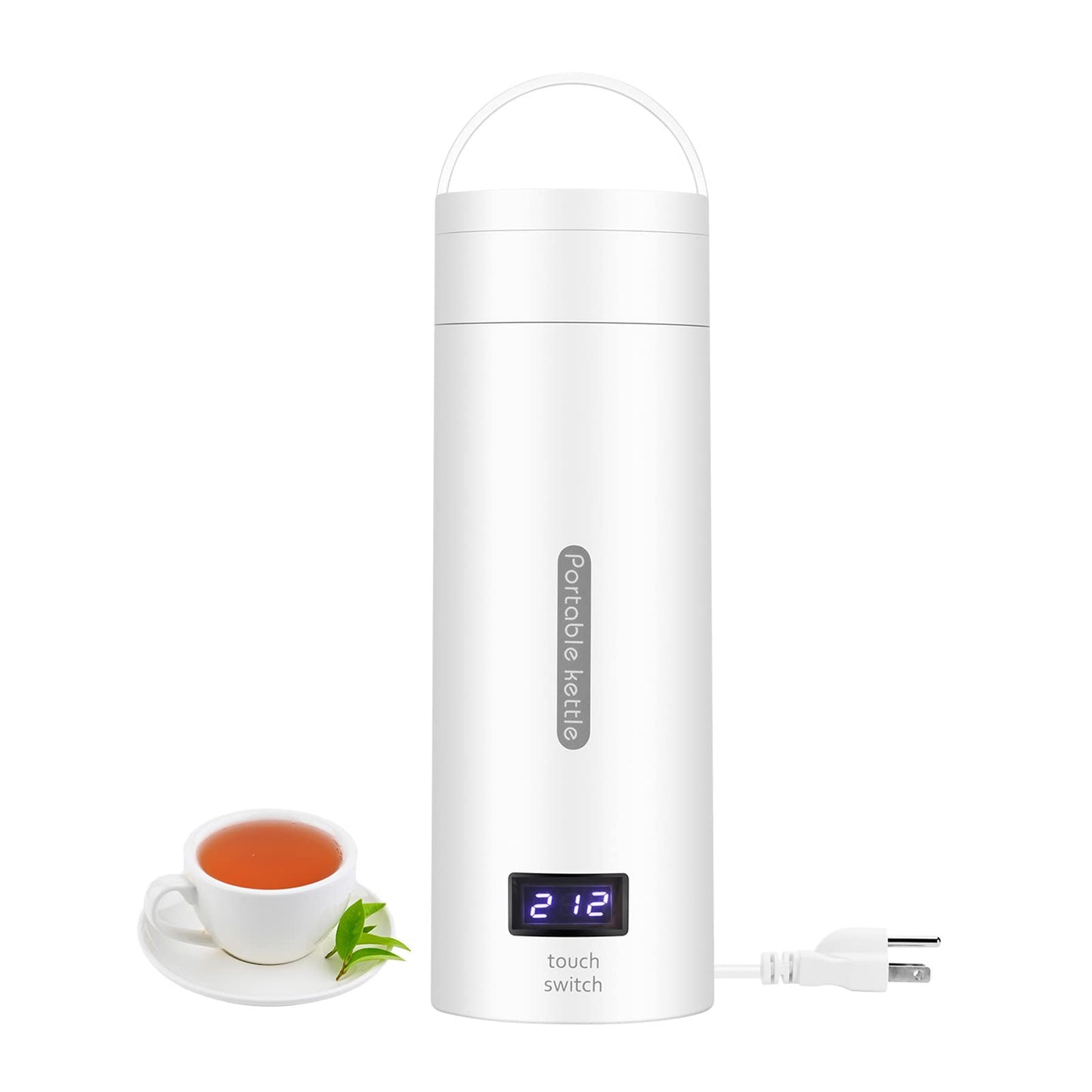 Small Travel Electric Kettle, 380ml Portable Electric Tea Kettle with 4 Temperature Control, Mini Portable Hot Water Boiler 304 Stainless Materials…