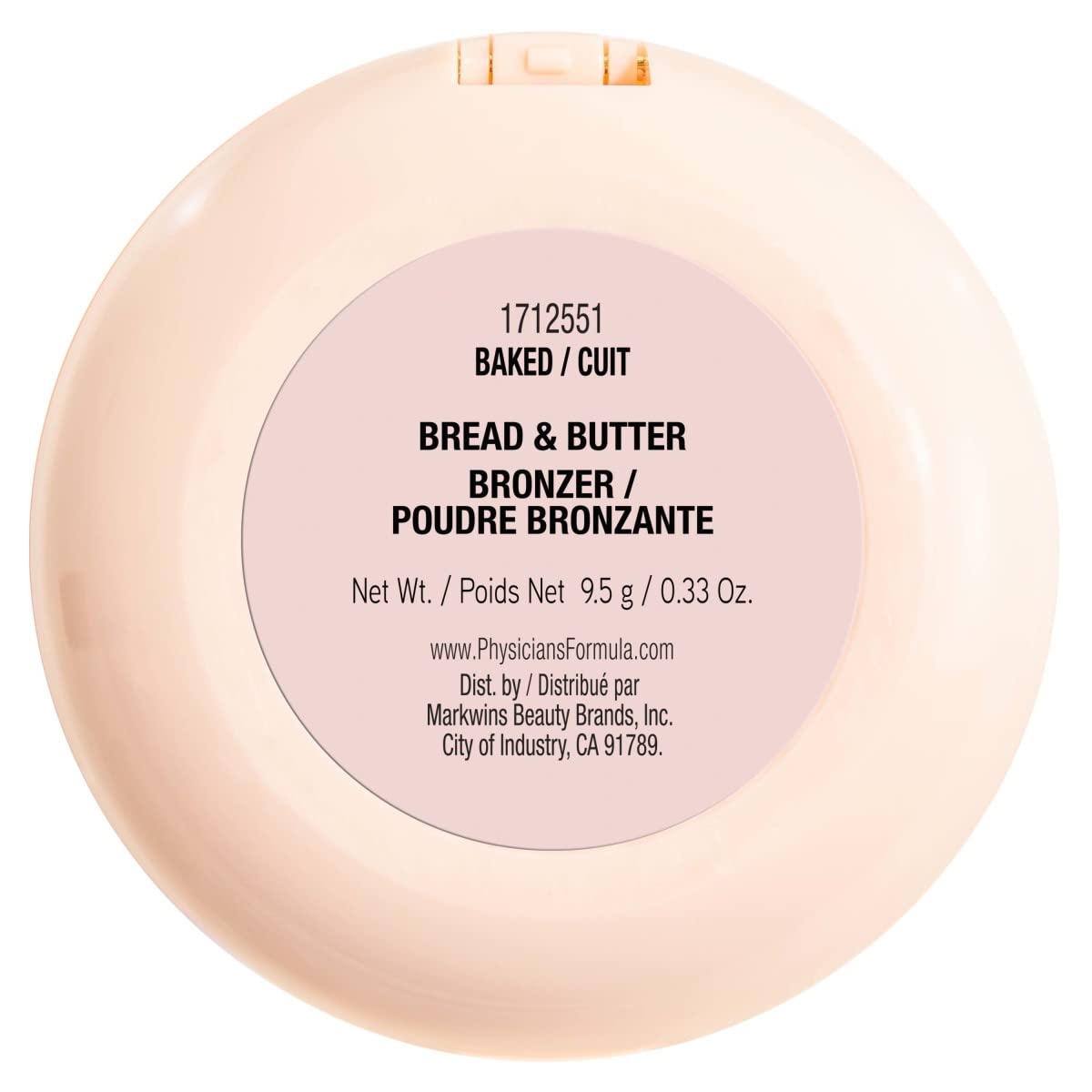 Physicians Formula Murumuru Bread & Butter Bronzer Baked, Moisturizing, Silky All-Day Glow, Dermatologist Tested, Hypoallergenic, Vegan & Cruelty-Free