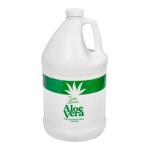 Triple Lanolin Aloe Vera Soothing Lotion - 128 Fl Oz, All Skin Types, Moisturizing & Hydrating