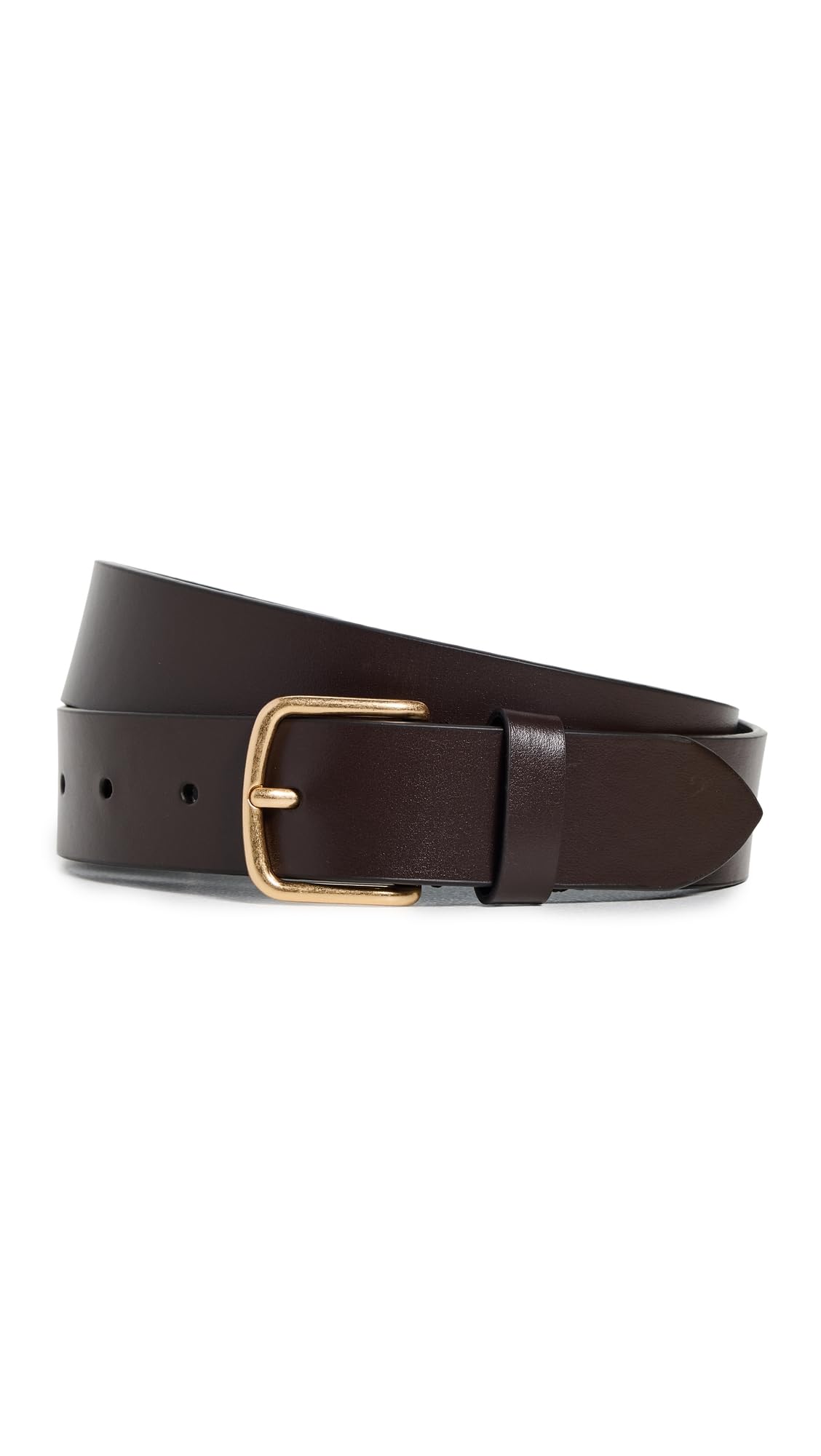 Vince Women's 32mm Flat Belt, Cacao Brown, M